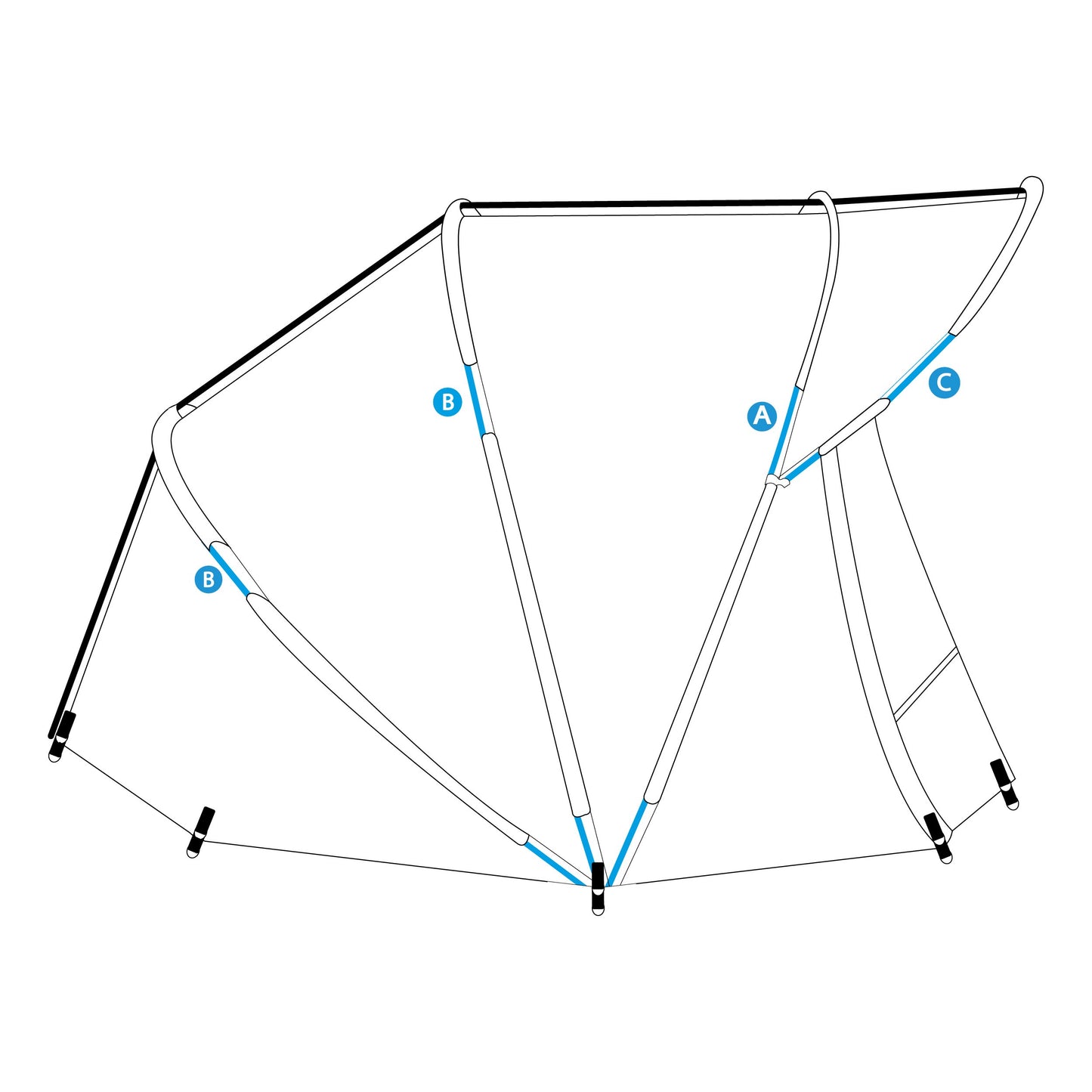 Aqua M3 Mozzi Spare Poles