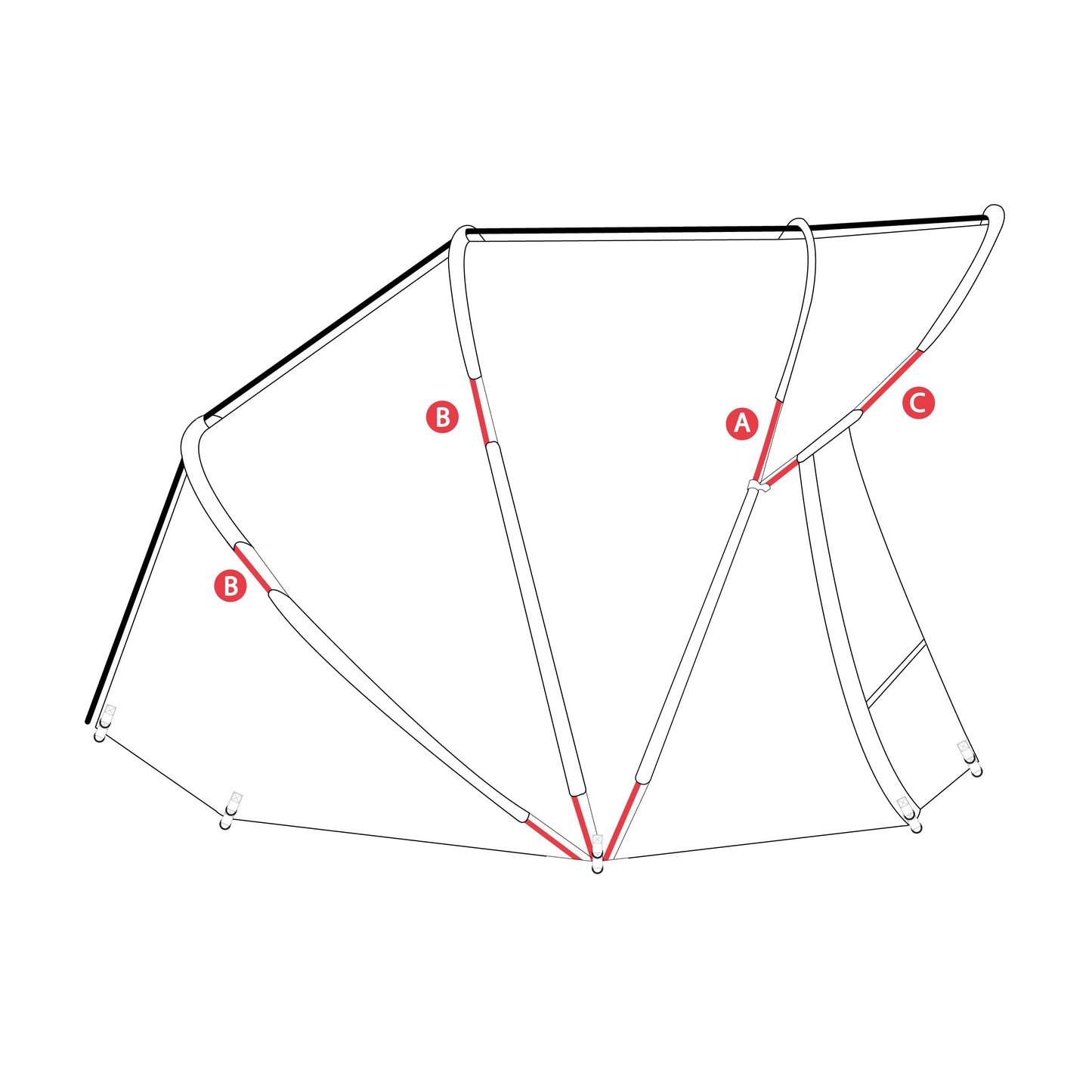 Trakker SLX V3 Plus Bivvy Spare Poles