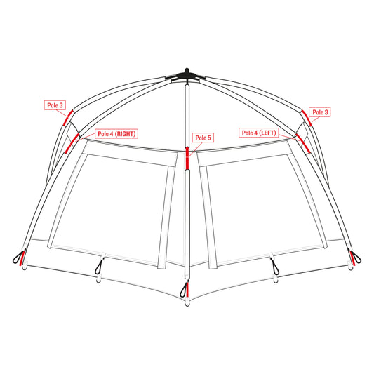 Trakker Tempest 150 Bivvy Spare Shelter Poles