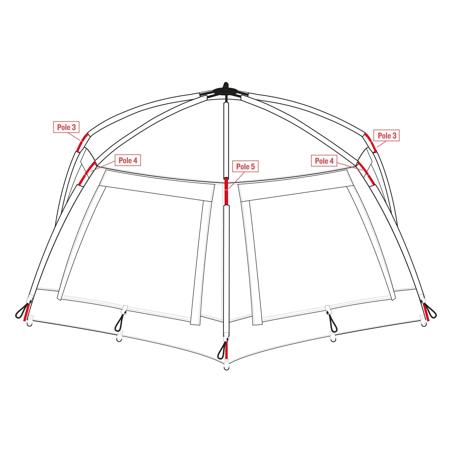 Trakker Tempest Air Bivvy v2 Spare Shelter Poles