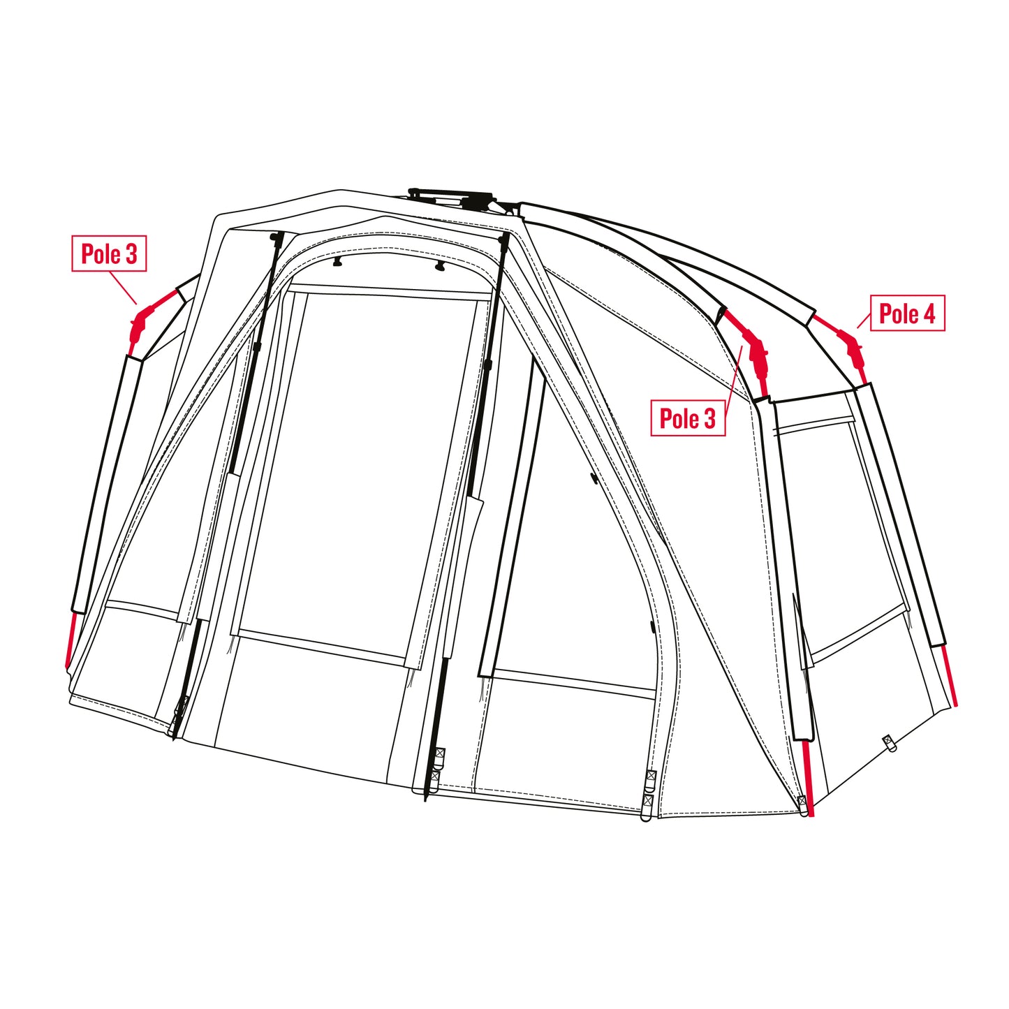 Trakker Tempest RS 150 Spare Shelter Poles