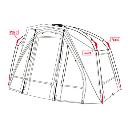 Trakker Tempest RS Brolly Spare Shelter Poles