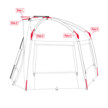 Trakker Tempest RS Brolly Spare Shelter Poles