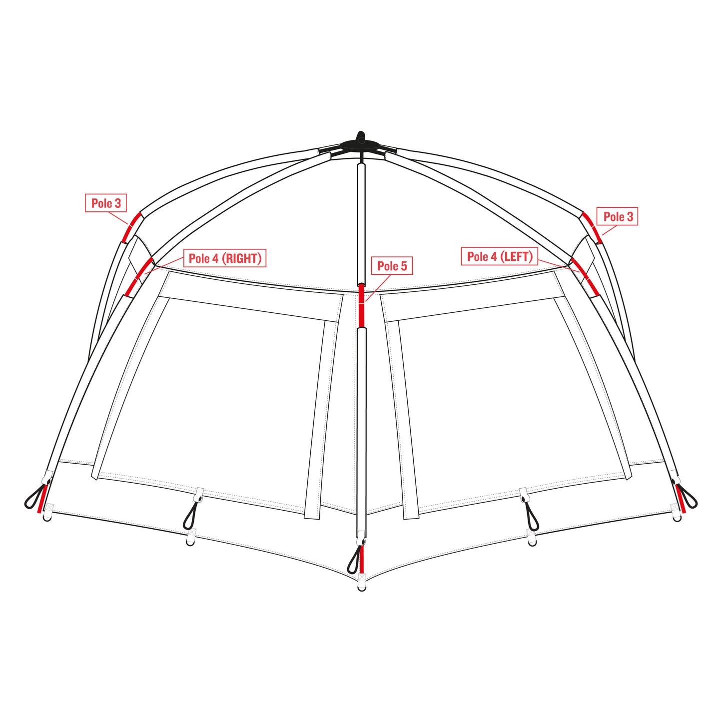 Trakker Tempest Advanced 150 Bivvy Spare Shelter Poles